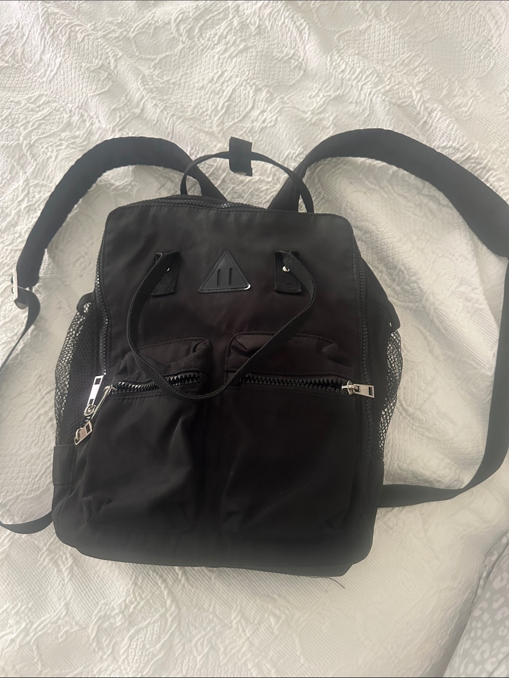 Mossimo Supply Co. Black Nylon Backpack with Front Pockets